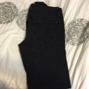 American eagle black skinny jeans size 00